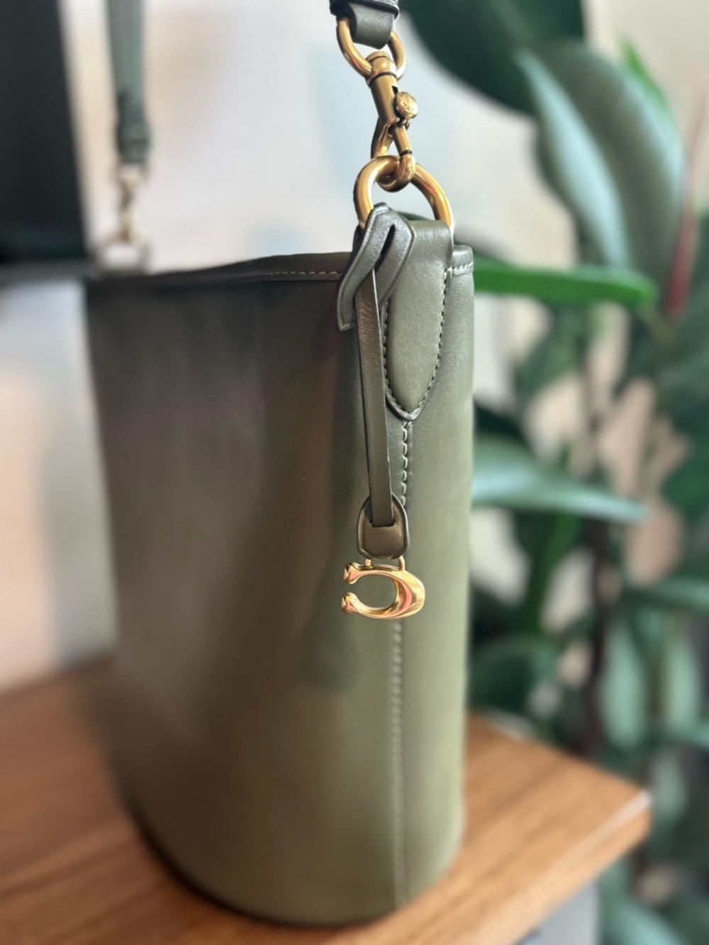 NWT - Coach Army Green Dakota Bucket Bag - Picture 9 of 13